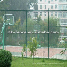 cerca de fio galvanizado ou PVC revestido do elo de corrente para o campo de jogos ou o jardim